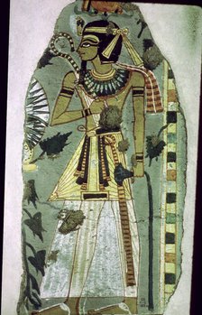 Egyptian wall-painting of Amenhotep I, 16th century BC. Artist: Unknown