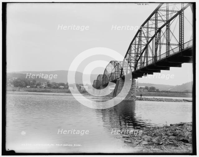 Catawissa, Pa., from across river, between 1890 and 1901. Creator: Unknown.