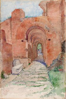 Arches of Palace of Nero, 1933. Creator: Cass Gilbert.