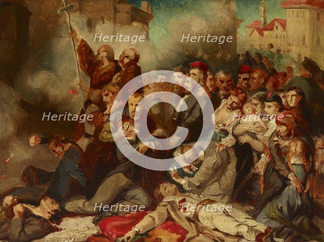 Warsaw on 8 April 1861, before 1866. Creator: Tony Robert-Fleury.