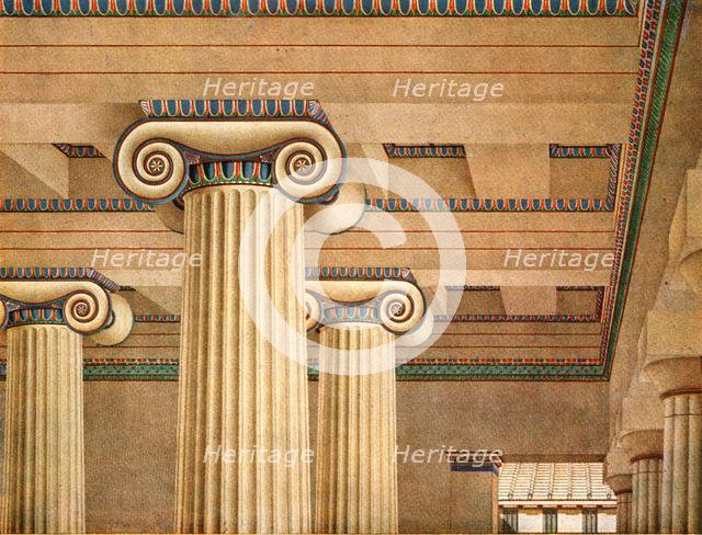 Ionic Hall in the Acropolis at Athens, Greece, (1928).  Creator: Unknown.