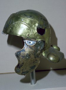 Cavalry combat helmet, Roman Britain, from Witcham Gravel, Ely, Cambridgeshire, 1st century AD. Artist: Unknown