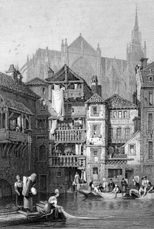 View in Metz, northern France, 19th century. Artist: Thomas Barber