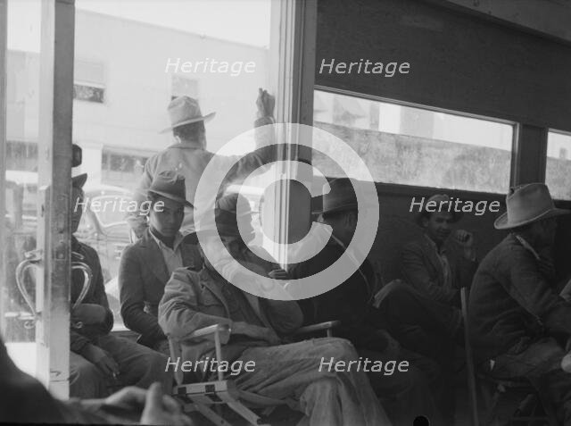 Waiting for the relief checks at Calipatria, California, 1937. Creator: Dorothea Lange.