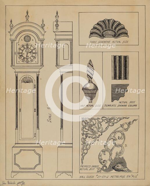 Clock Case, c. 1936. Creator: John Dieterich.