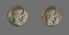 Tetradrachm (Coin) Portraying Emperor Tiberius, 14-37 CE. Creator: Unknown.
