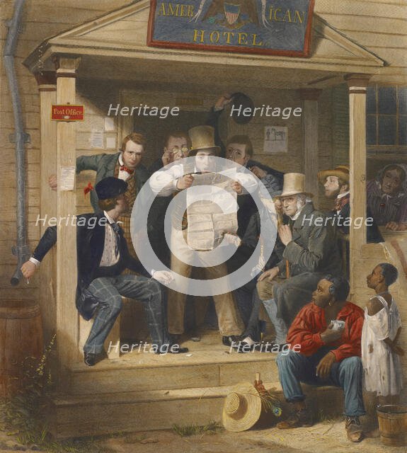 Mexican News, 1851, copyright 1853. Creators: Richard Caton Woodville, Alfred Jones.