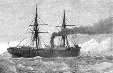 The Collision in Dover Bay: the Franconia backing from the Strathclyde, 1876. Creator: Unknown.