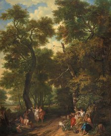 Arcadian landscape with musicians and dancing shepherds, 1771.  Creator: Juriaan Andriessen.
