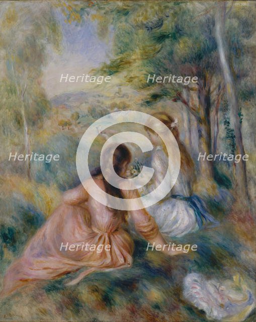 In the Meadow, 1888-92. Creator: Pierre-Auguste Renoir.