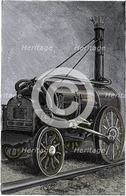 George Stephenson's locomotive 'Rocket', 1829 (1892). Artist: Unknown.