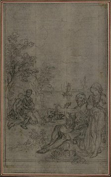 Study for the Vignette of Lucretius's "De la Nature des Choses", Vol. II, Book IV, c. 1768. Creator: Hubert Francois Gravelot.