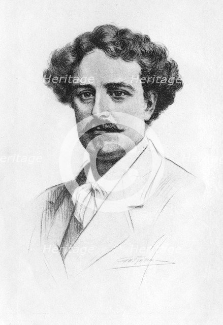 Mariano Fortuny, Spanish painter, (1912). Artist: Unknown