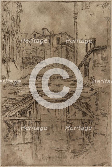 Ponte del Piovan, 1879-1880. Creator: James Abbott McNeill Whistler.