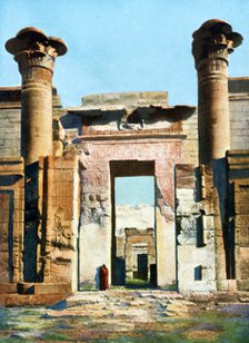 Entrance to the Temple of Medinet Habu, Egypt, 20th Century. Artist: Unknown