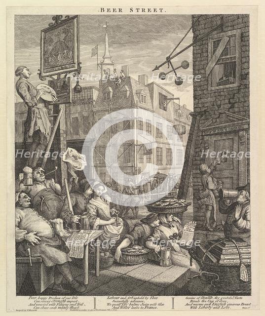 Beer Street, February 4, 1751. Creator: William Hogarth.