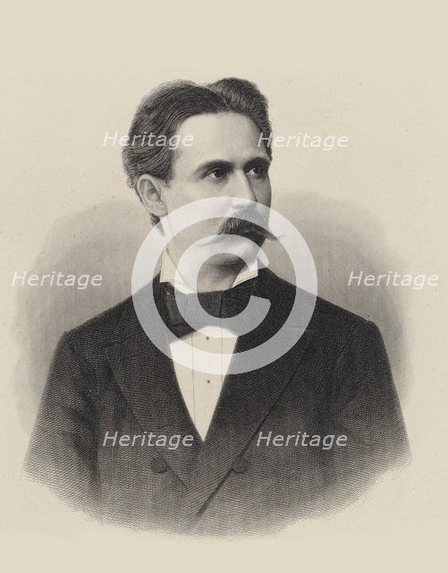 Portrait of pianist and composer Xaver Scharwenka (1850-1924) , c. 1880. Creator: Anonymous.