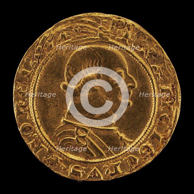 Francesco I Sforza, 1401-1466, 4th Duke of Milan 1450 [obverse], 16th century. Creator: Unknown.