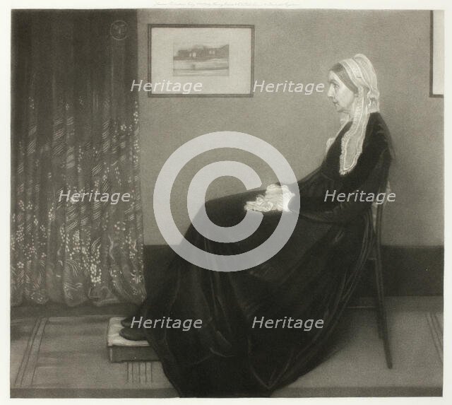 Arrangement in Grey and Black No. 1: Portrait of the Artist's Mother, 1879. Creator: Richard Josey.