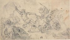 Peasants in a Brawl, n.d. Creators: Cornelis Moninckx, Adriaen van de Venne.