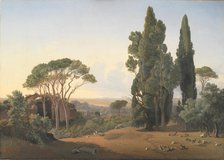 A View from the Villa Adriana near Tivoli, 1832. Creator: Ernst Christian Frederik Petzholdt.