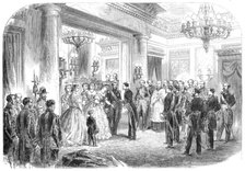 Reception of the King Consort of Spain at the Palace of St. Cloud, 1864. Creator: Mason Jackson.