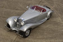 1937 Mercedes Benz 540 k special roadster. Artist: Simon Clay.