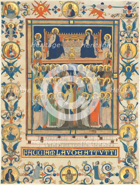 Christ and the Virgin Enthroned with Forty Saints, c. 1340. Creator: Master of the Dominican Effigies.