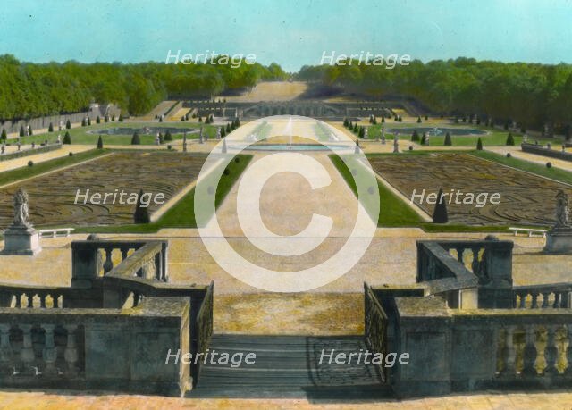 Chateau of Vaux-Le-Vicomte, Maincy, Seine-et-Marne, France, 1925. Creator: Frances Benjamin Johnston.