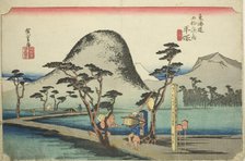 Hiratsuka: Nawate Road (Hiratsuka, Nawate michi), from the series "Fifty-three..., c. 1833/34. Creator: Ando Hiroshige.