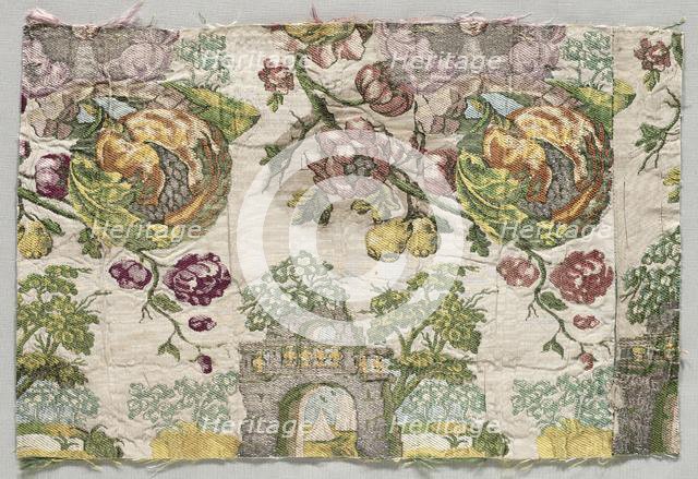 Brocaded Textile, 1700s. Creator: Unknown.