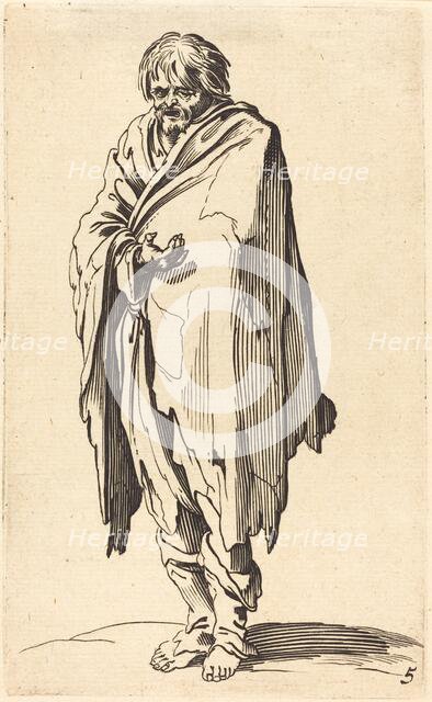 Beggar with Bare Head and Feet. Creator: Unknown.