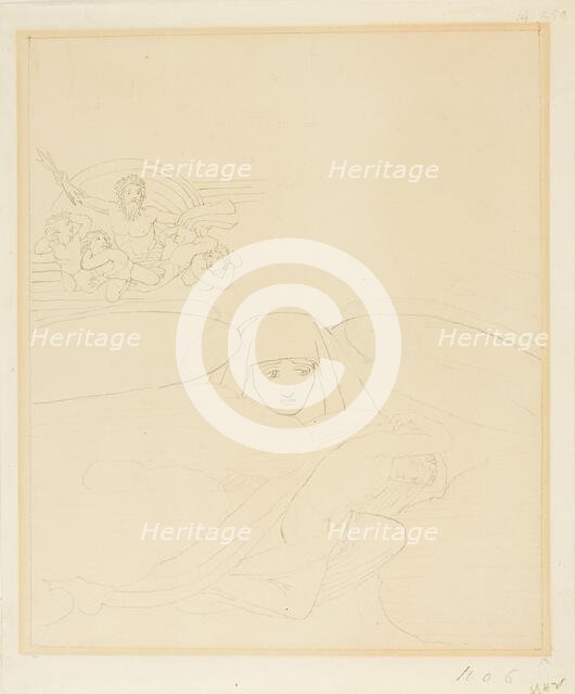 Sleep Escaping from the Wrath of Zeus, n.d. Creator: John Flaxman.