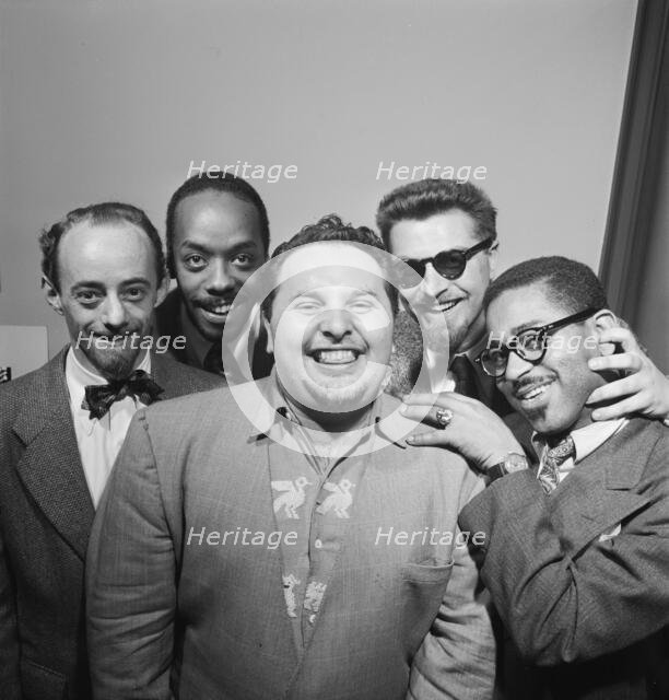 Portrait of Dave Lambert, John Simmons, Chubby Jackson, George Handy...Gottlieb's office, N.Y., 1947 Creator: William Paul Gottlieb.