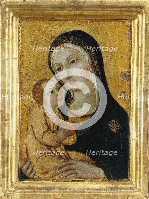 Virgin and Child, 1400s. Creator: Icilio Federico Joni (Italian, 1866-1946), possibly by ; Sano di Pietro (Italian, 1406-1481), workshop of.