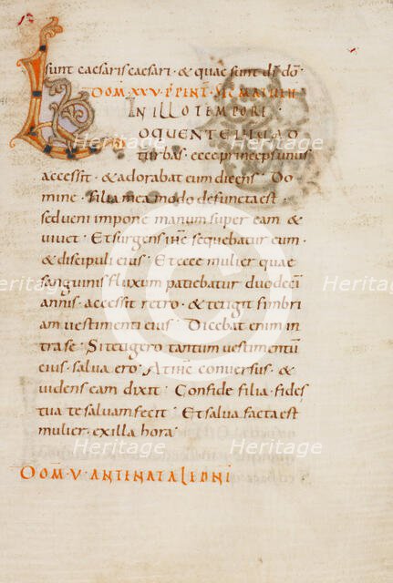 Decorated Initial L; Gospel Lectionary, late 10th century. Creator: Unknown.