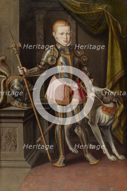 King Sebastian I of Portugal, ca 1562. Artist: Sánchez Coello, Alonso (1531-1588)