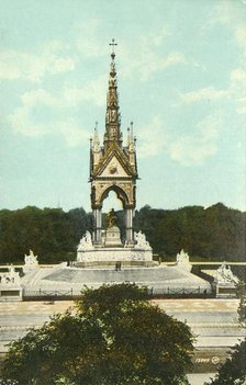 Albert Memorial, London, c1910.  Creator: Unknown.