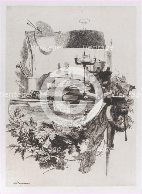 The Engraver's Instruments, ca. 1862. Creator: Jules-Ferdinand Jacquemart.