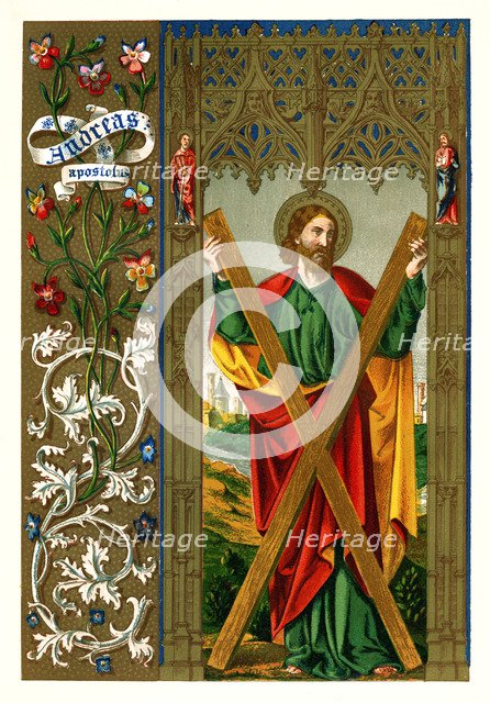 St Andrew the Apostle, 1886. Artist: Unknown
