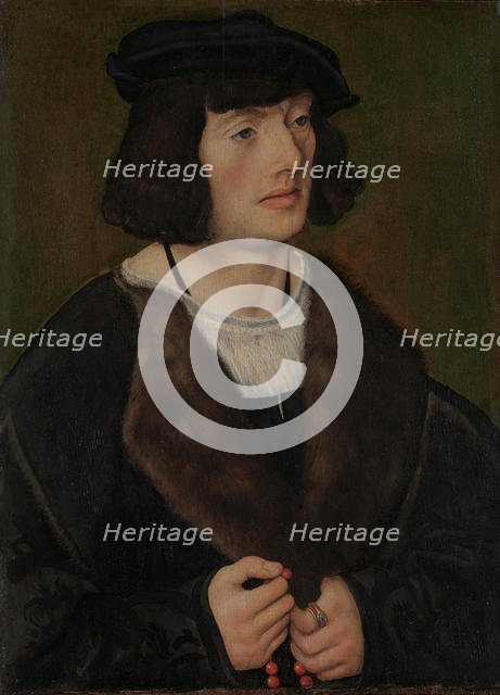 Portrait of a Man with a Rosary, ca. 1508. Creator: Lucas Cranach the Elder.