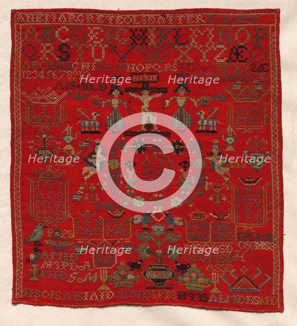 Sampler, 1810. Creator: Unknown.