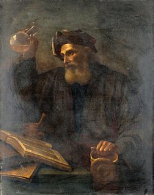 A physician examining a urine flask. Creator: Salomon Koninck.