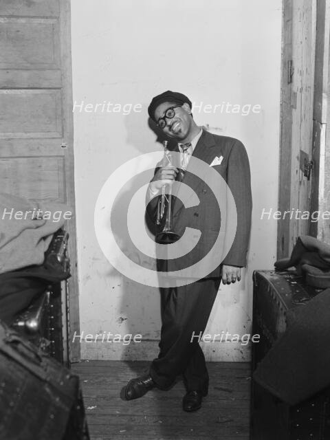 Portrait of Dizzy Gillespie, New York, N.Y., ca. May 1947. Creator: William Paul Gottlieb.