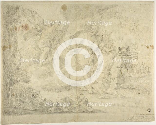 Abraham's Sacrifice of Isaac, n.d. Creator: Giacinto Calandrucci.