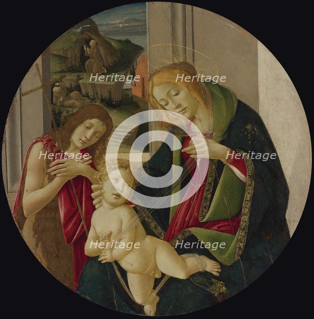 Virgin and child with John the Baptist as a Boy and Saint Francis receiving the Stigmata.