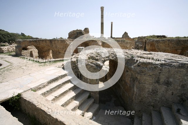 The Baths of Antoninus Pius at Carthage, Tunisia. Artist: Samuel Magal