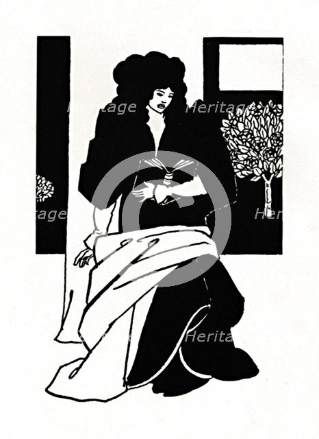 'Illustration from Morte D'Arthur', 1893-1894, (1923). Artist: Aubrey Beardsley.