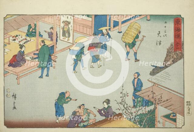 Otsu-No. 54, from the series "Fifty-three Stations of the Tokaido (Tokaido gojusan..., c. 1847/52. Creator: Ando Hiroshige.