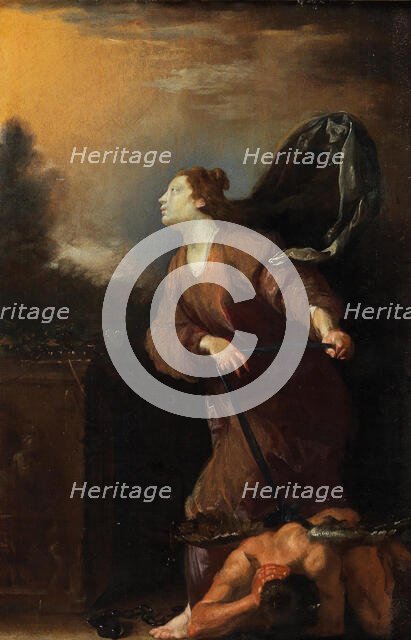 Saint Juliana defeats the devil, First third of 17th cen. Creator: Fetti, Domenico (1588/90-1623).